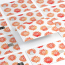 The Red Orange Watercolor Daisies  - Premium Protective Decal Skin-Kit for the Apple Credit Card