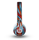 The Red, Orange and Blue Vector Strands Skin for the Beats by Dre Mixr Headphones