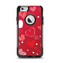 The Red Sketched Love Hearts Illustrastion Apple iPhone 6 Otterbox Commuter Case Skin Set