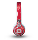 The Red Sketched Love Hearts Illustrastion Skin for the Beats by Dre Mixr Headphones