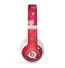 The Red Sketched Love Hearts Illustrastion Skin for the Beats by Dre Studio (2013+ Version) Headphones