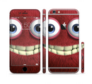 The Red Smiling Fuzzy Wuzzy Sectioned Skin Series for the Apple iPhone 6s Plus