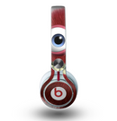 The Red Smiling Fuzzy Wuzzy Skin for the Beats by Dre Mixr Headphones