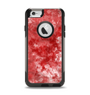 The Red Splotted Paint Texture Apple iPhone 6 Otterbox Commuter Case Skin Set