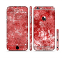 The Red Splotted Paint Texture Sectioned Skin Series for the Apple iPhone 6s Plus