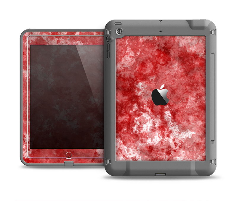 The Red Splotted Paint Texture Apple iPad Air LifeProof Fre Case Skin Set