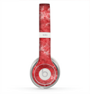 The Red Splotted Paint Texture Skin for the Beats by Dre Solo 2 Headphones