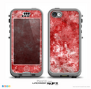 The Red Splotted Paint Texture Skin for the iPhone 5c nüüd LifeProof Case