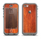 The Red Tinted WoodGrain Apple iPhone 5c LifeProof Nuud Case Skin Set