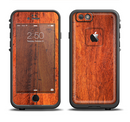 The Red Tinted WoodGrain Apple iPhone 6/6s LifeProof Fre Case Skin Set