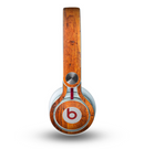 The Red Tinted WoodGrain Skin for the Beats by Dre Mixr Headphones