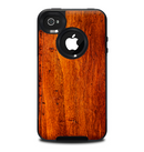 The Red Tinted WoodGrain Skin for the iPhone 4-4s OtterBox Commuter Case