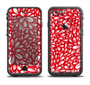 The Red Vector Floral Sprout Apple iPhone 6/6s LifeProof Fre Case Skin Set