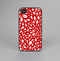 The Red Vector Floral Sprout Skin-Sert for the Apple iPhone 4-4s Skin-Sert Case