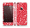 The Red Vector Floral Sprout Skin Set for the Apple iPhone 5