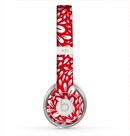 The Red Vector Floral Sprout Skin for the Beats by Dre Solo 2 Headphones