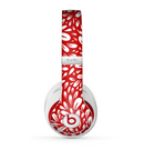 The Red Vector Floral Sprout Skin for the Beats by Dre Studio (2013+ Version) Headphones