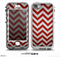 The Red Vintage Chevron Pattern Skin for the iPhone 5-5s NUUD LifeProof Case