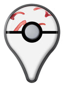 The Red Watercolor Glyphics Pokémon GO Plus Vinyl Protective Decal Skin Kit