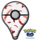 The Red Watercolor Glyphics Pokémon GO Plus Vinyl Protective Decal Skin Kit