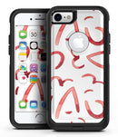 The Red Watercolor Glyphics 2 - iPhone 7 or 8 OtterBox Case & Skin Kits