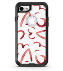 The Red Watercolor Glyphics 2 - iPhone 7 or 8 OtterBox Case & Skin Kits
