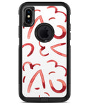 The Red Watercolor Glyphics 2 - iPhone X OtterBox Case & Skin Kits