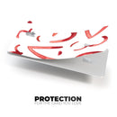 The Red Watercolor Glyphics - Premium Protective Decal Skin-Kit for the Apple Credit Card