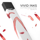 The Red Watercolor Glyphics - Premium Decal Protective Skin-Wrap Sticker compatible with the Juul Labs vaping device