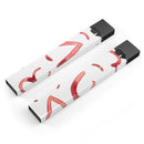 The Red Watercolor Glyphics - Premium Decal Protective Skin-Wrap Sticker compatible with the Juul Labs vaping device