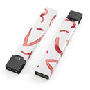 The Red Watercolor Glyphics - Premium Decal Protective Skin-Wrap Sticker compatible with the Juul Labs vaping device