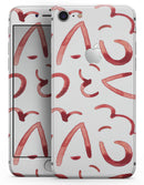 The Red Watercolor Glyphics - Skin-kit for the iPhone 8 or 8 Plus