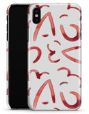 The Red Watercolor Glyphics - iPhone X Clipit Case