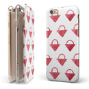 The Red Watercolor Triangular Lock iPhone 6/6s or 6/6s Plus 2-Piece Hybrid INK-Fuzed Case