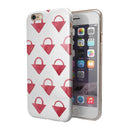 The Red Watercolor Triangular Lock iPhone 6/6s or 6/6s Plus 2-Piece Hybrid INK-Fuzed Case