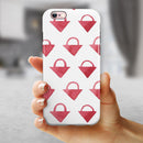 The Red Watercolor Triangular Lock iPhone 6/6s or 6/6s Plus 2-Piece Hybrid INK-Fuzed Case