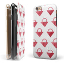 The Red Watercolor Triangular Lock iPhone 6/6s or 6/6s Plus 2-Piece Hybrid INK-Fuzed Case