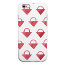 The Red Watercolor Triangular Lock iPhone 6/6s or 6/6s Plus 2-Piece Hybrid INK-Fuzed Case