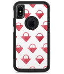 The Red Watercolor Triangular Lock  4 - iPhone X OtterBox Case & Skin Kits