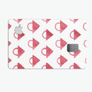 The Red Watercolor Triangular Lock  - Premium Protective Decal Skin-Kit for the Apple Credit Card