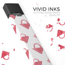 The Red Watercolor Triangular Lock  - Premium Decal Protective Skin-Wrap Sticker compatible with the Juul Labs vaping device