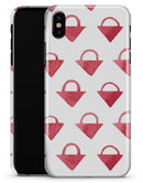 The Red Watercolor Triangular Lock  - iPhone X Clipit Case