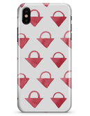 The Red Watercolor Triangular Lock  - iPhone X Clipit Case