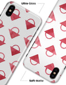 The Red Watercolor Triangular Lock  - iPhone X Clipit Case