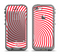 The Red & White Hypnotic Swirl Apple iPhone 5c LifeProof Fre Case Skin Set