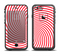 The Red & White Hypnotic Swirl Apple iPhone 6/6s Plus LifeProof Fre Case Skin Set