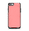 The Red & White Hypnotic Swirl Apple iPhone 6 Otterbox Symmetry Case Skin Set