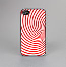 The Red & White Hypnotic Swirl Skin-Sert for the Apple iPhone 4-4s Skin-Sert Case