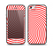 The Red & White Hypnotic Swirl Skin Set for the iPhone 5-5s Skech Glow Case