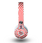 The Red & White Hypnotic Swirl Skin for the Beats by Dre Mixr Headphones